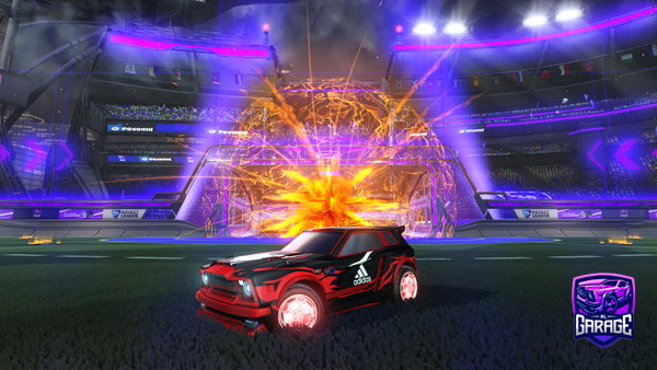 A Rocket League car design from Wiltrak