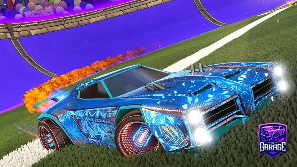 A Rocket League car design from CharlieBeast184