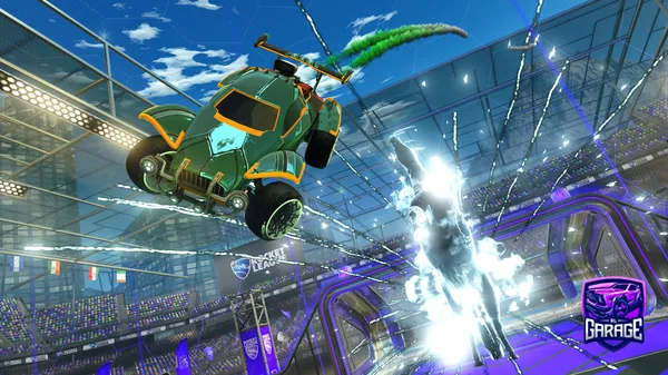 A Rocket League car design from MuchBluePL