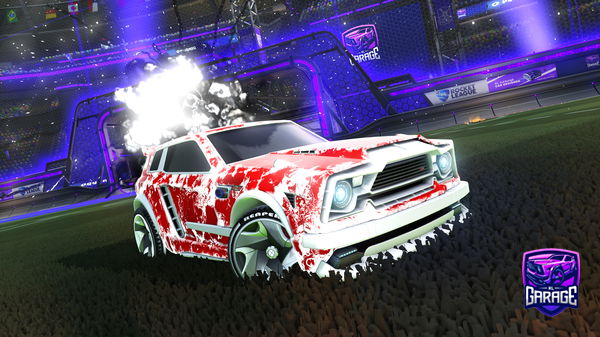 A Rocket League car design from Waffled