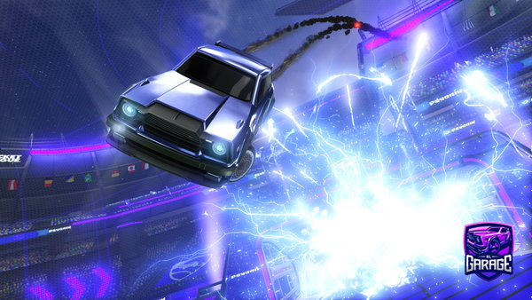 A Rocket League car design from polriea