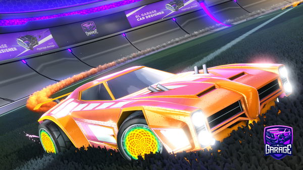 A Rocket League car design from Grandejuevos