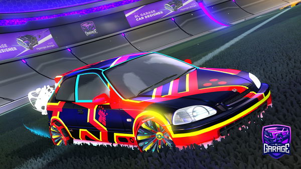 A Rocket League car design from KAOS_Cobra