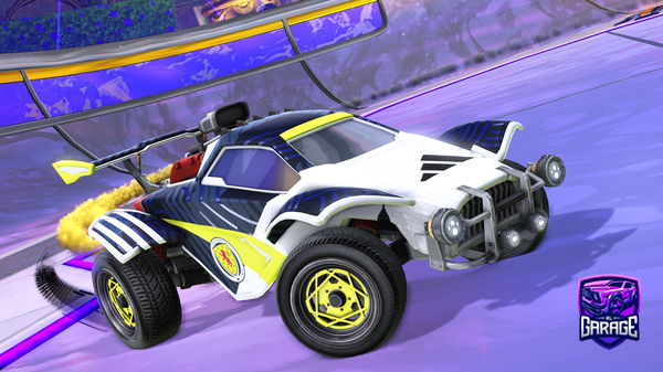 A Rocket League car design from Rubixxtrader