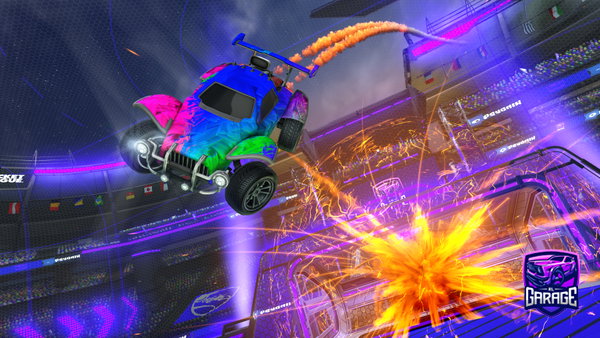 A Rocket League car design from Sebaxsv