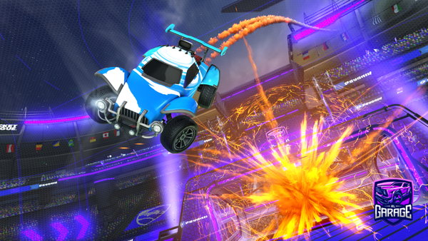 A Rocket League car design from NAKATASZAKAI