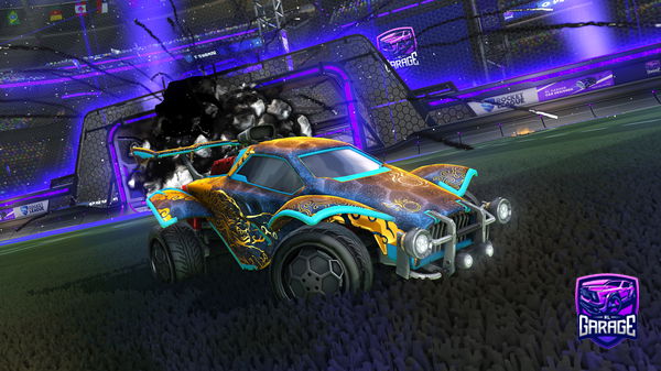 A Rocket League car design from Flamingfow33