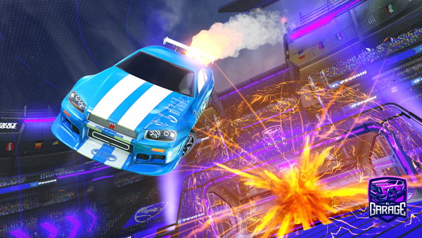 A Rocket League car design from P1NBA