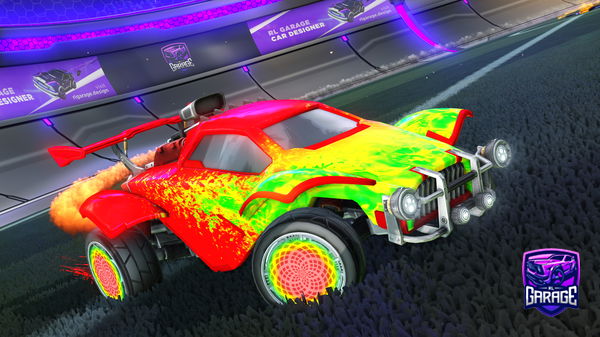 A Rocket League car design from Footbasketman