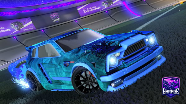 A Rocket League car design from Batballs3e