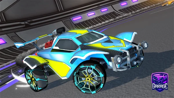 A Rocket League car design from CuttlefishTrading