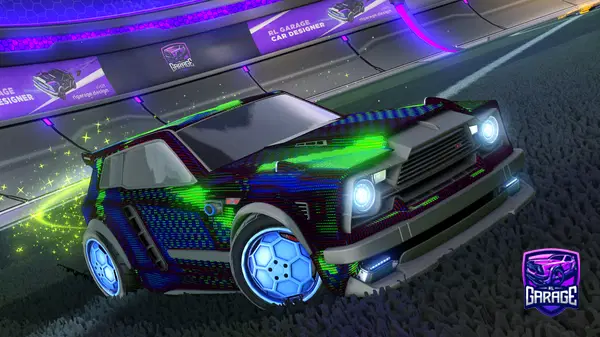 A Rocket League car design from wygdbro