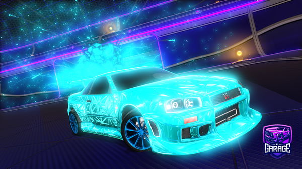 A Rocket League car design from Binariusxx