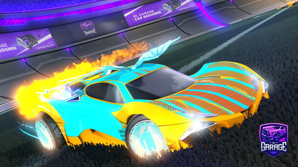 A Rocket League car design from SplitLemon