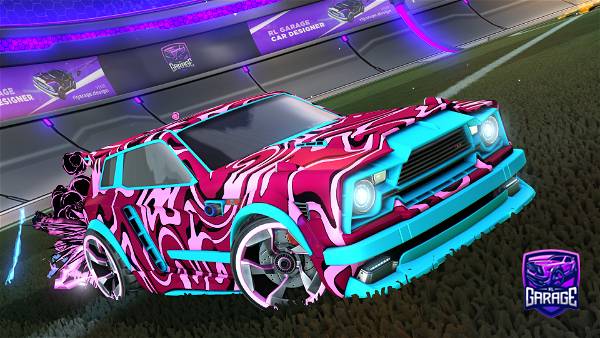 A Rocket League car design from SourFrog970