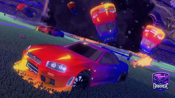 A Rocket League car design from Lucaeujskdjejnr