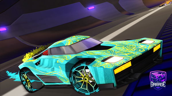 A Rocket League car design from abspielen
