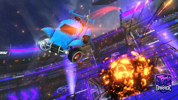 A Rocket League car design from Tomosj4