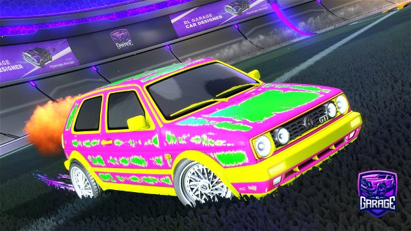 A Rocket League car design from icenberg