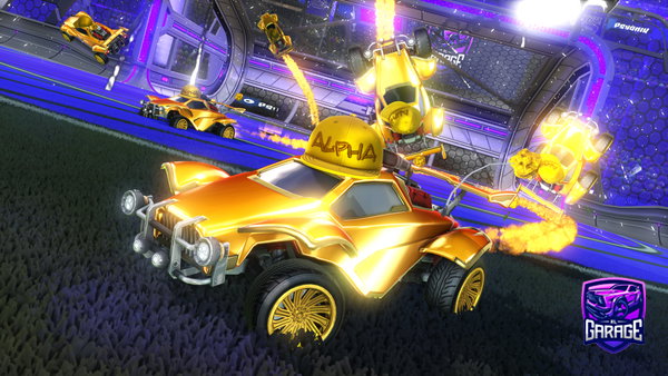 A Rocket League car design from Electro-G