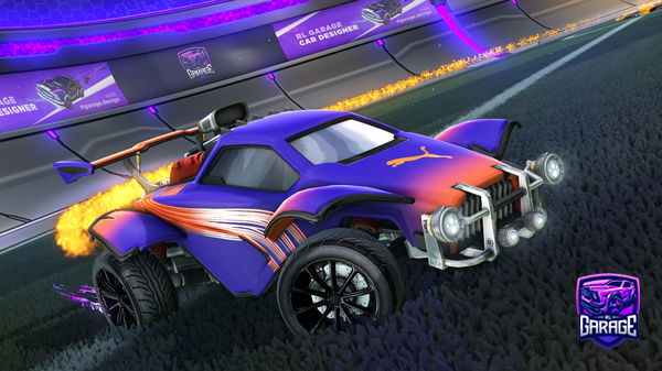 A Rocket League car design from Fifoludek