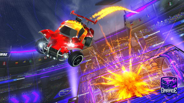 A Rocket League car design from pred43