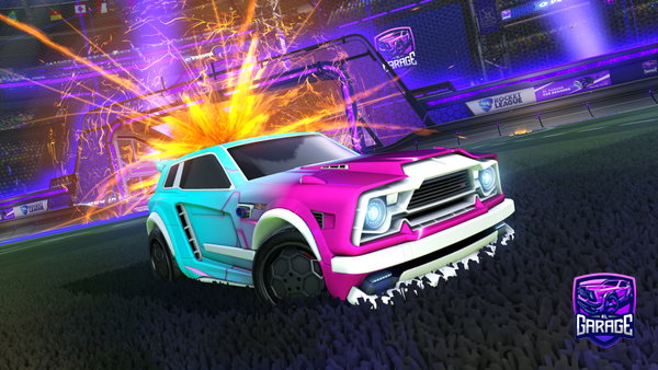 A Rocket League car design from IkOn_UcHiwA