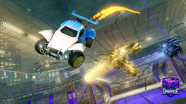 A Rocket League car design from DinosDicast