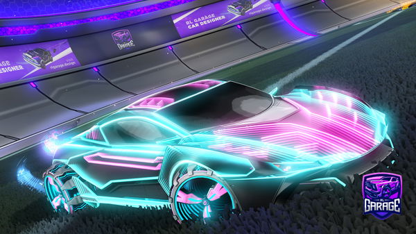 A Rocket League car design from Raphanguille