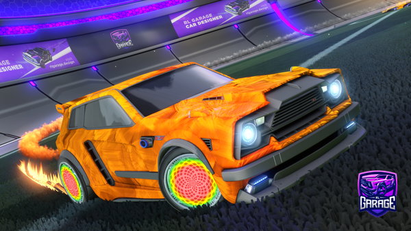 A Rocket League car design from ZuukaBlue