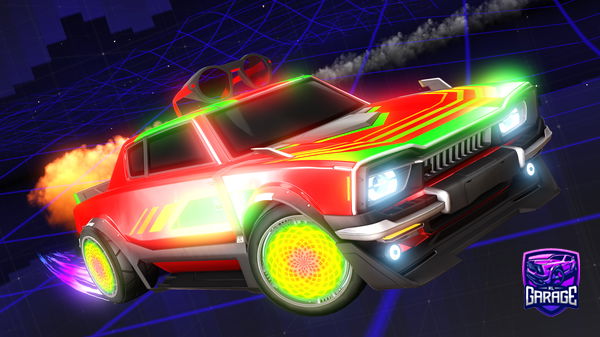 A Rocket League car design from KlutzyRL