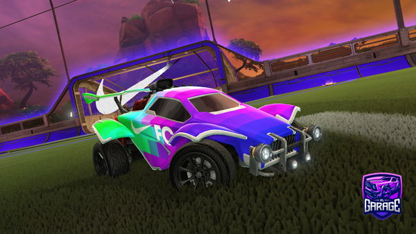 A Rocket League car design from Blanc0s