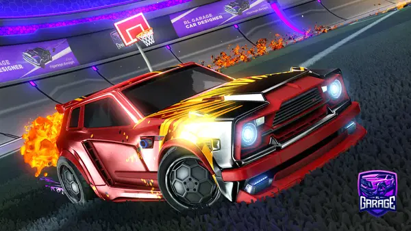 A Rocket League car design from papaionucei