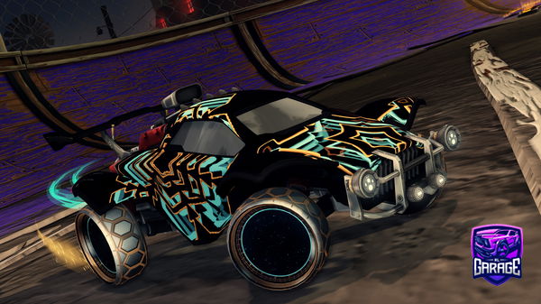 A Rocket League car design from -Mouni-