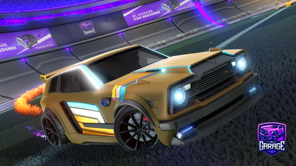 A Rocket League car design from Iyricstrap