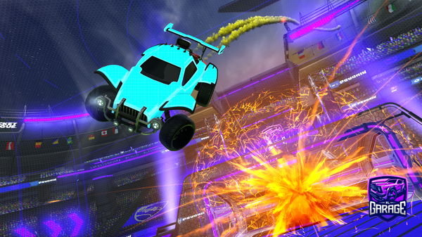 A Rocket League car design from paperzrl