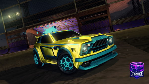 A Rocket League car design from Fraftyxd