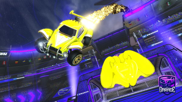 A Rocket League car design from Mitoka_on60FPS