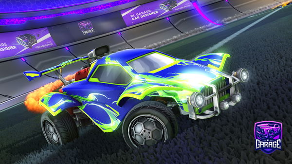 A Rocket League car design from Morneau