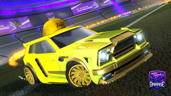 A Rocket League car design from RL-GHOST28