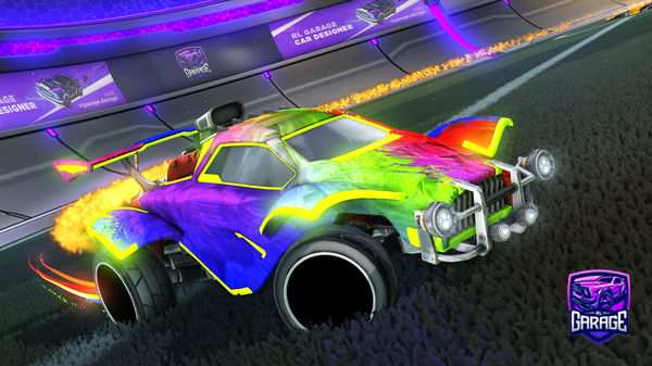 A Rocket League car design from Mrblue223