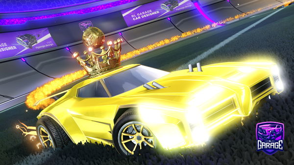 A Rocket League car design from VAZR-BK