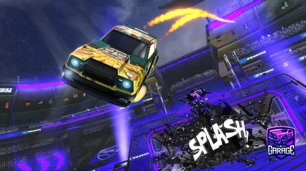 A Rocket League car design from Sploooshen