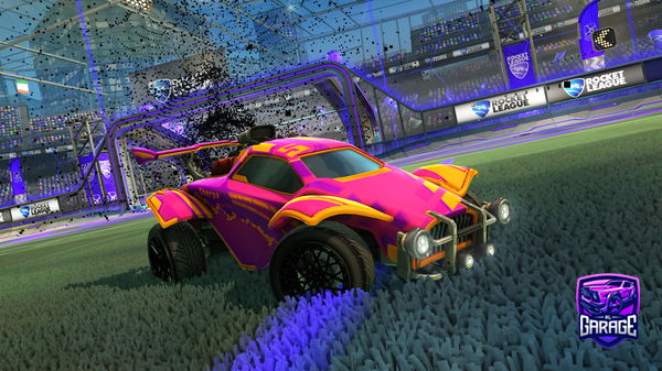 A Rocket League car design from Kayumi
