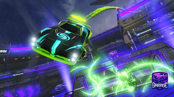 A Rocket League car design from GTR-on-gfuel