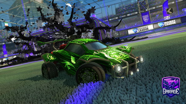 A Rocket League car design from Kayumi