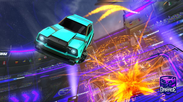 A Rocket League car design from PurpleJ33p