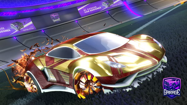 A Rocket League car design from wlh15b