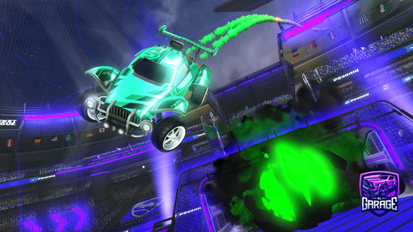 A Rocket League car design from Dinomitedino136