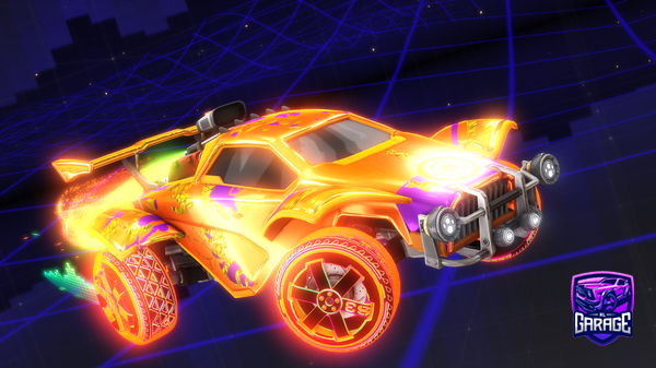 A Rocket League car design from Vzzxo
